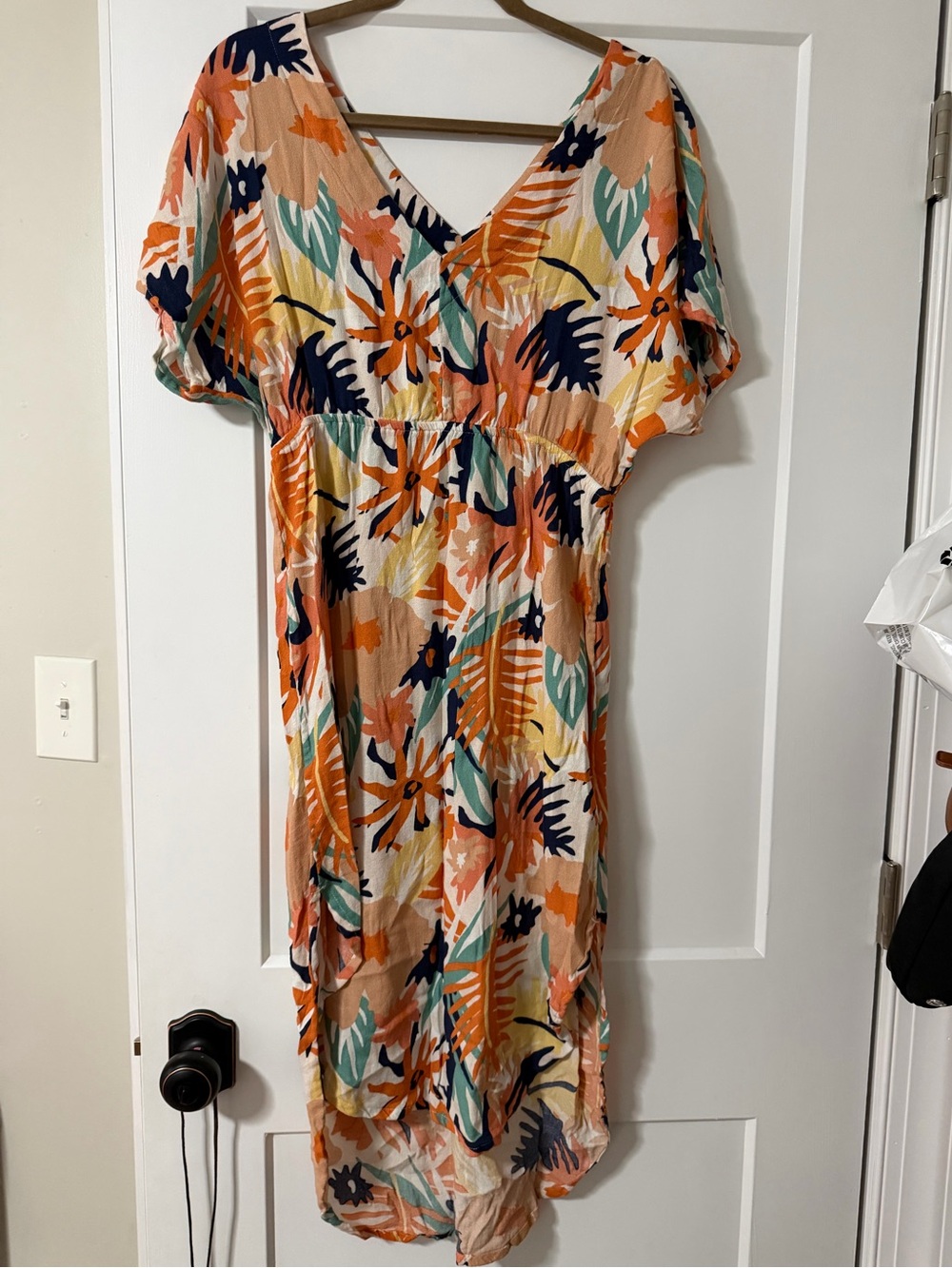 Roxy Multi Tropical V-Neck Dress